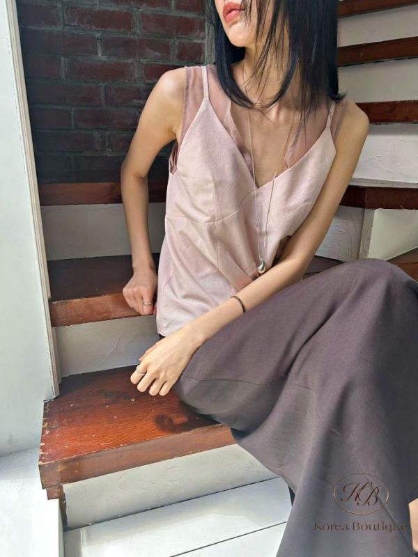 KR2635 夏季 超美自留的紡紗背心 