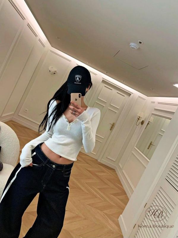 SS277 春季 原色丹寧運動設計牛仔褲 