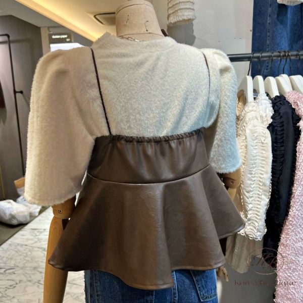 Fw429 冬季 皮革背心 