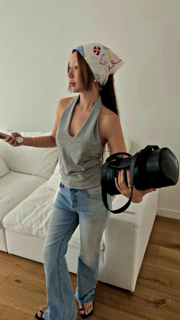 SS300 春季 棉質繞脖背心 