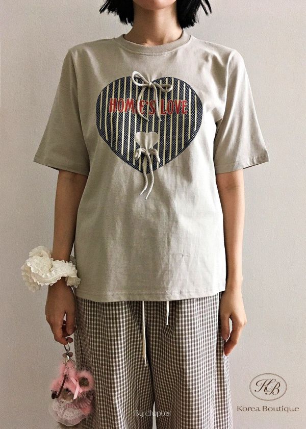Fw167 秋季 愛心立體蝴蝶結上衣 
