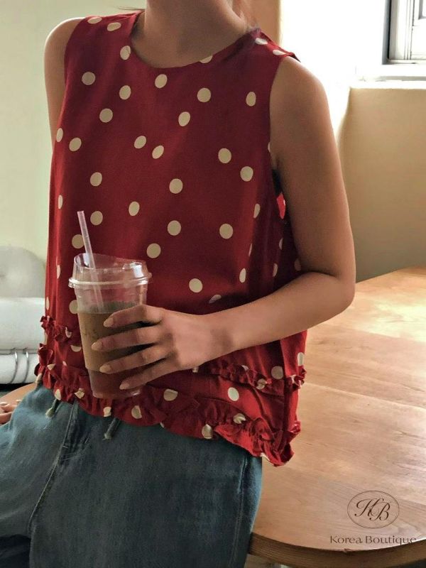 SS303 春季 點點圖案背心 