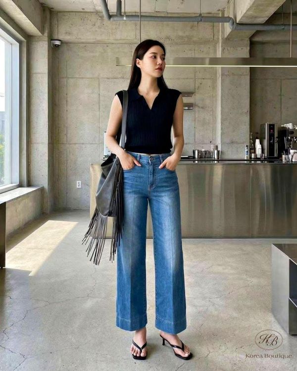 SS263 春季 春夏很需要的涼感九分牛仔褲 