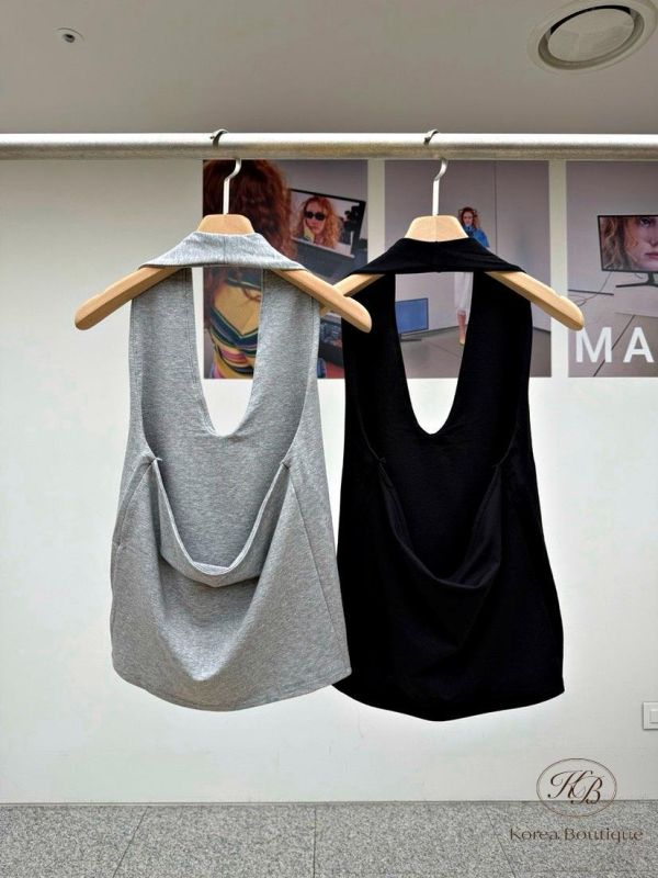 SS300 春季 棉質繞脖背心 