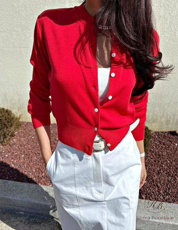 Fw416 秋季 彩虹飽和色開襟外套 