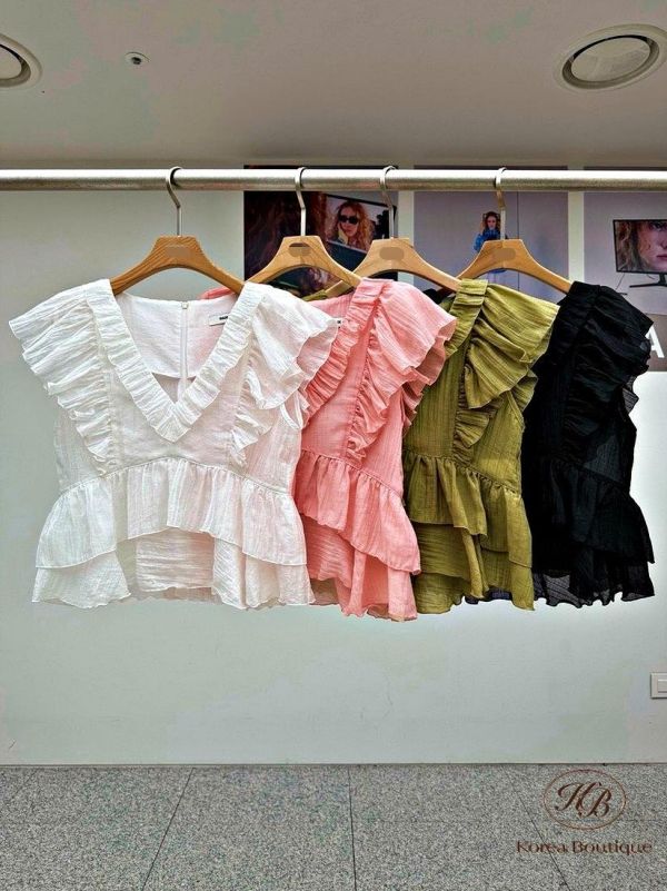 SS289 春季 好美飄逸波浪上衣 