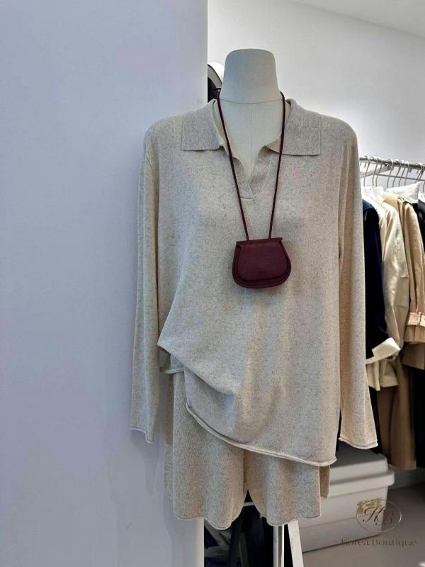 SS296 春季 薄針織棉套裝 