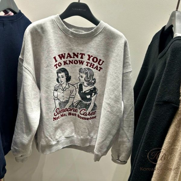 FWKR73 冬季 漫畫女郎 加絨衛衣 