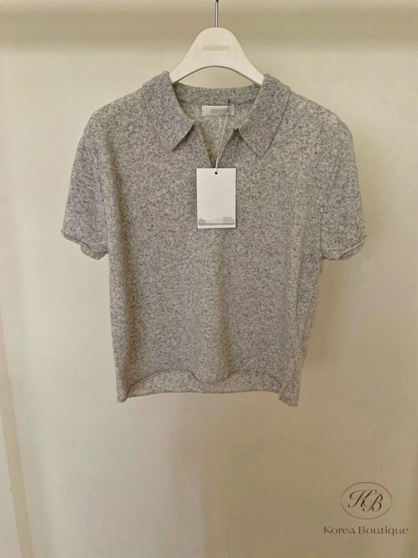 SS405 春季 翻領薄針織外套 