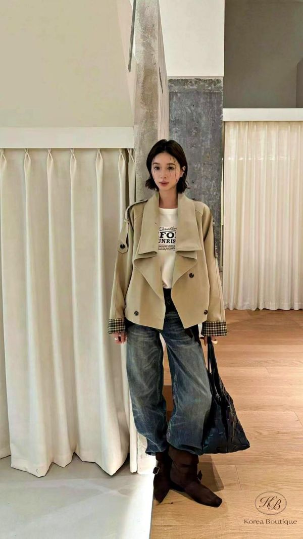 FW2660 秋季 內裡也好看的風衣外套 