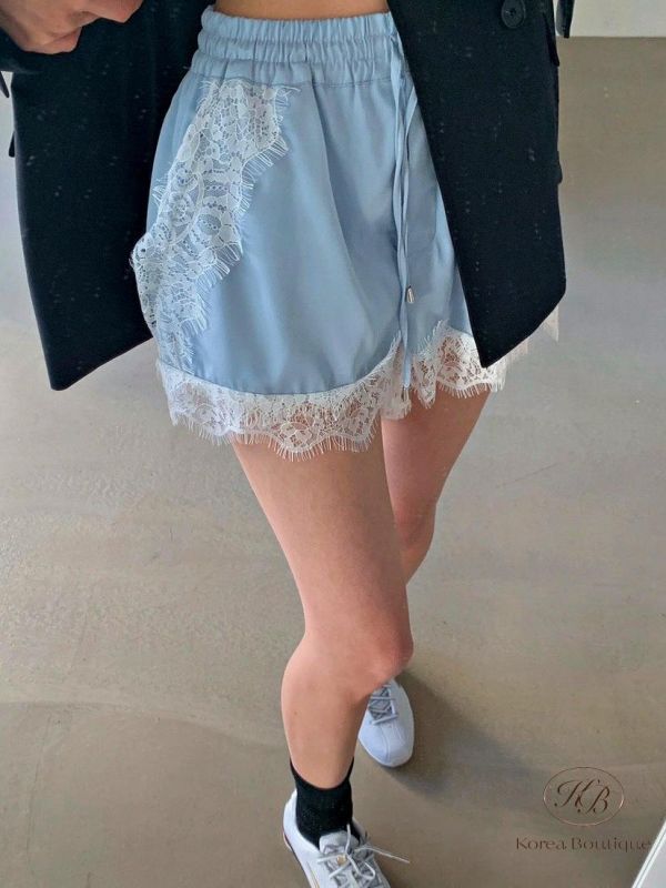 SS237 春季 自留蕾絲短褲 
