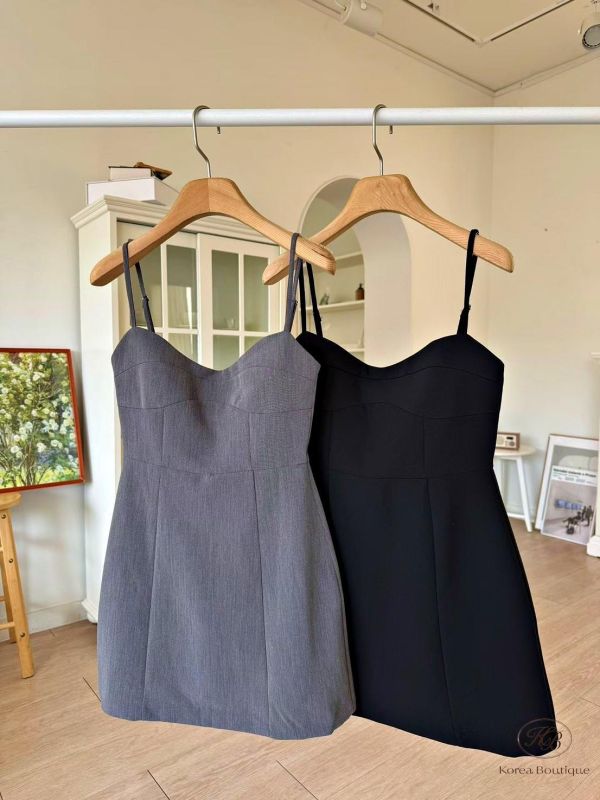 SS306 春季 桃心領背心洋裝 