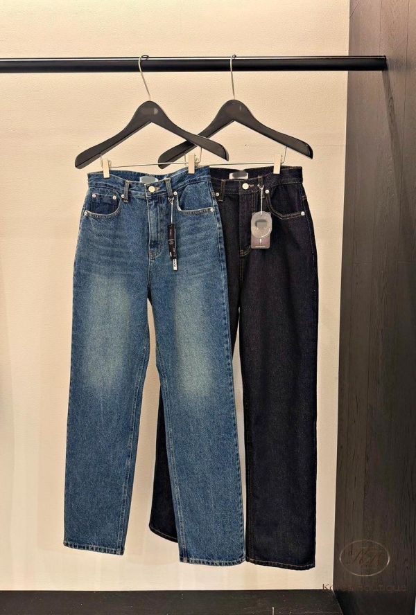 FW2721 秋季 原色小直筒牛仔褲 