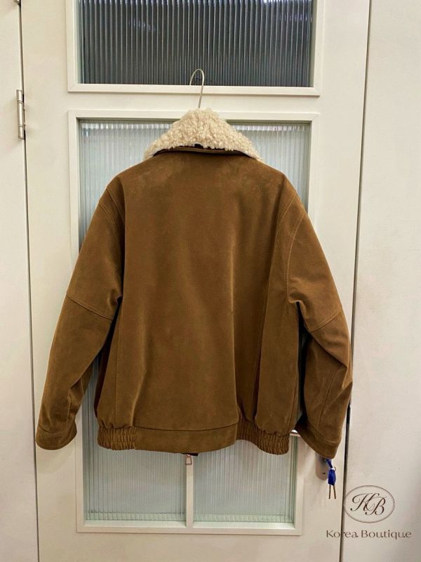 Fw500 冬季 可拆毛毛領夾克外套 