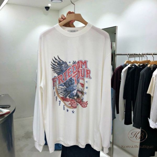 Fw215 秋季 老鷹水洗棉長袖 