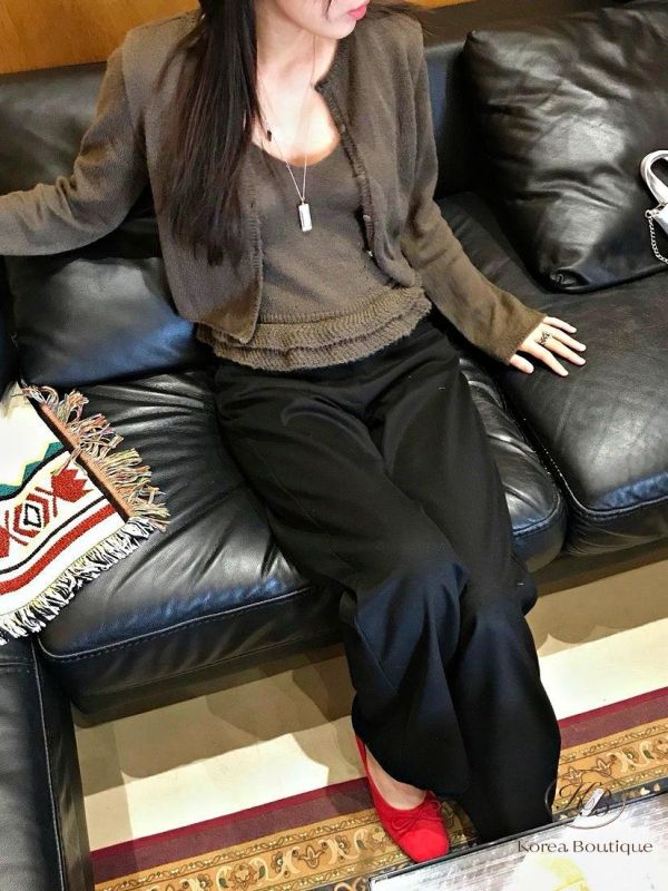 SS208 春季 花邊針織背心套裝 