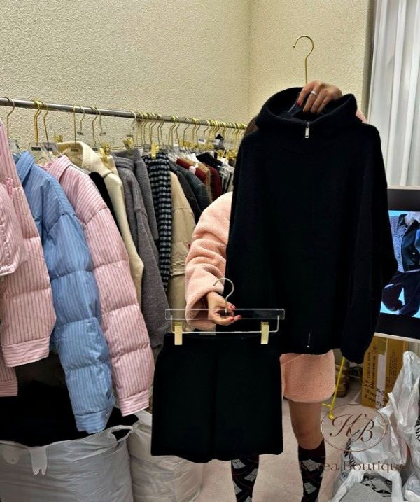 SS05 冬季 休閒針織短褲套裝 