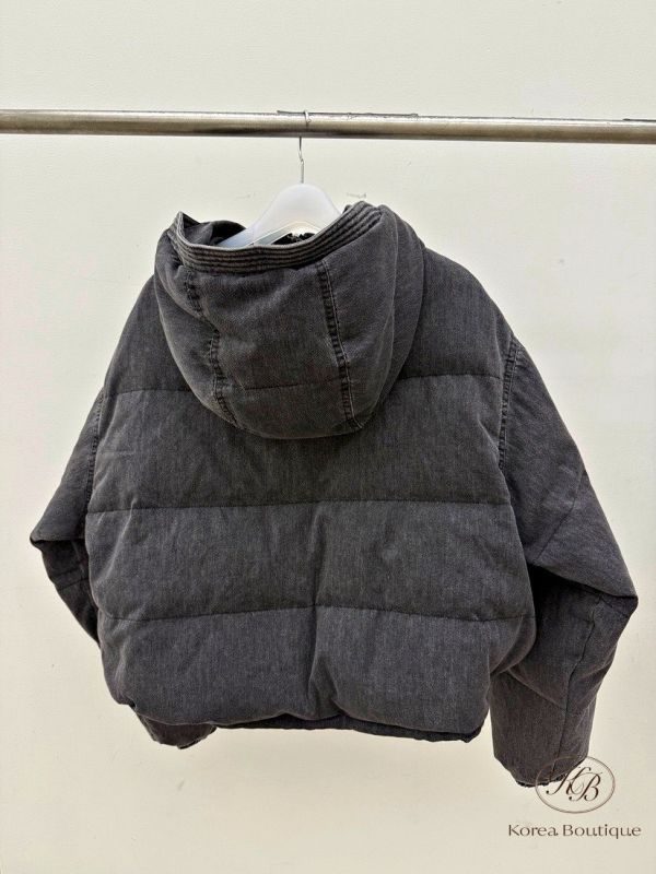 FWKR16 冬季 丹寧牛仔羽絨 100%鵝絨 