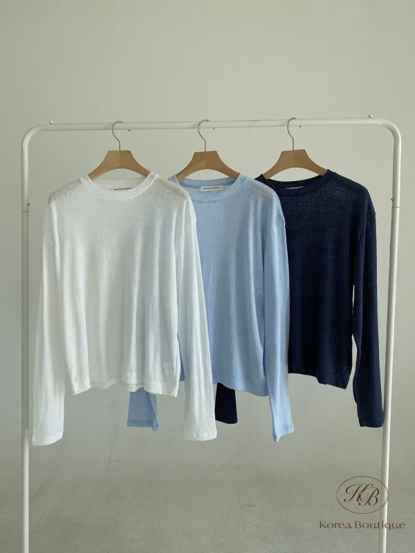 Kr68 夏裝 夏天還是要有一件舒服透薄的長袖上衣 