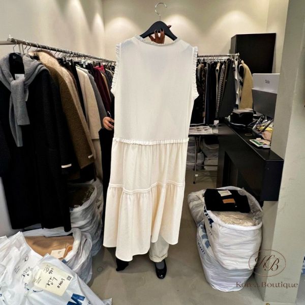 FWKR33 冬季 v領波浪造型洋裝 