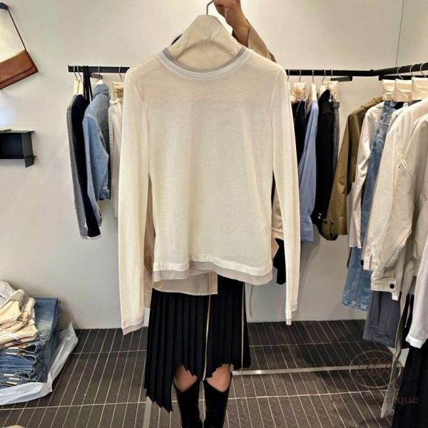 SS209 春季 假兩件彈性上衣 