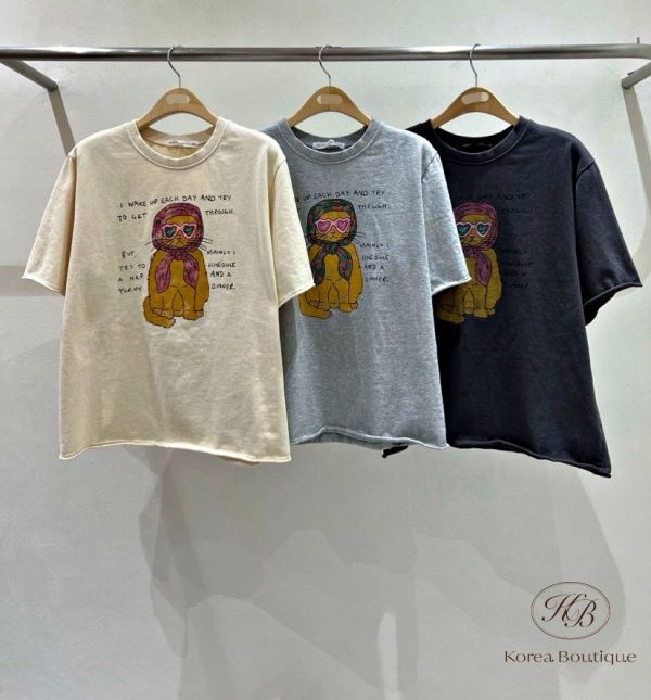 Fw480 冬季 GD貓貓tee 