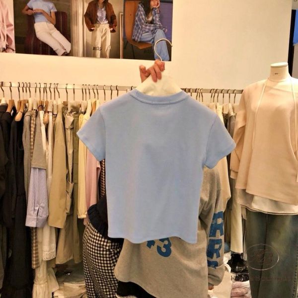 SS326 春季 好看的素tee 