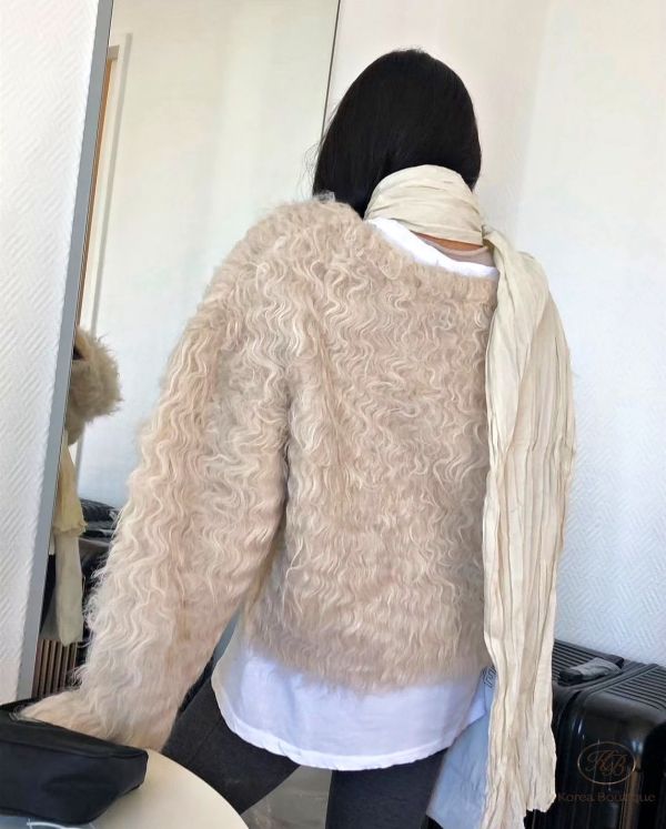 Fw408 秋季 捲捲毛 外套 
