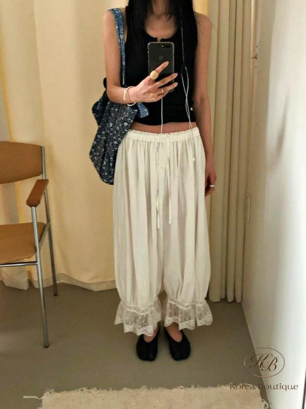 SS565 夏季 好美的蕾絲邊褲 
