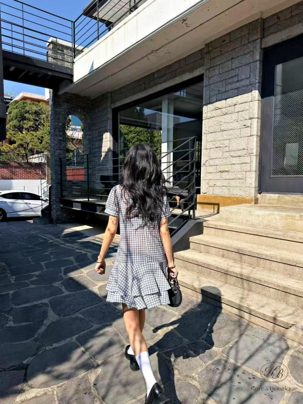 SS267 春季 復古格紋洋裝 