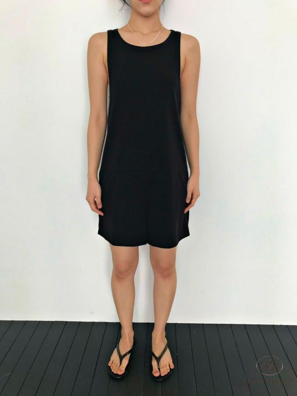 SS418 春季 質感連身短褲 