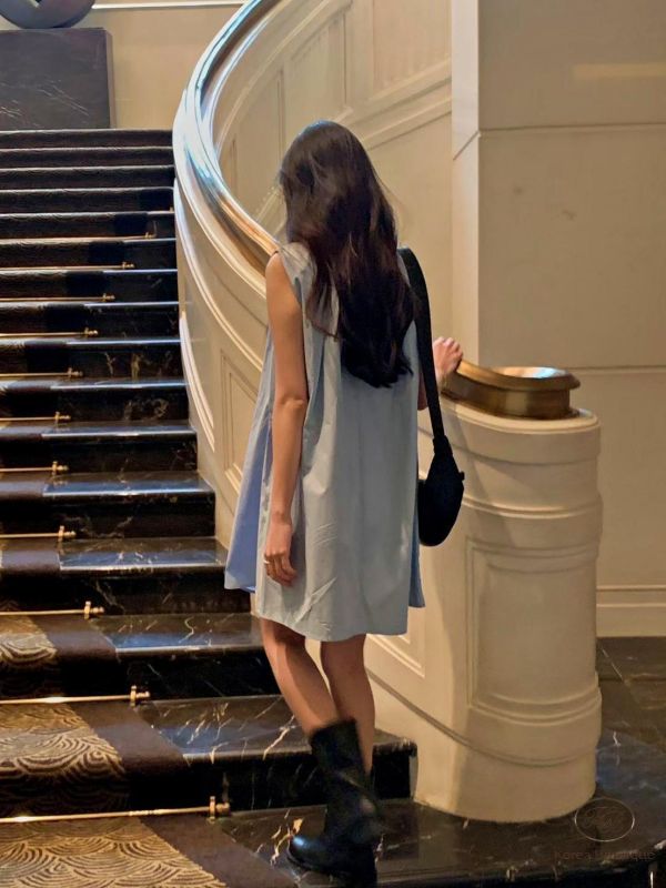 SS394 春季 夏季簡約背心洋裝 