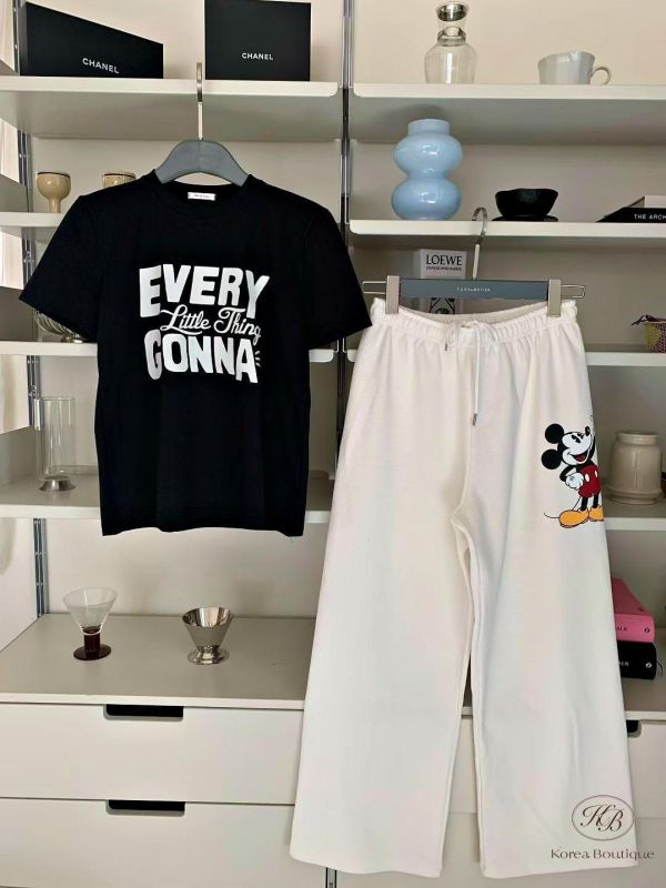 SS160 春季 字母配色tee 