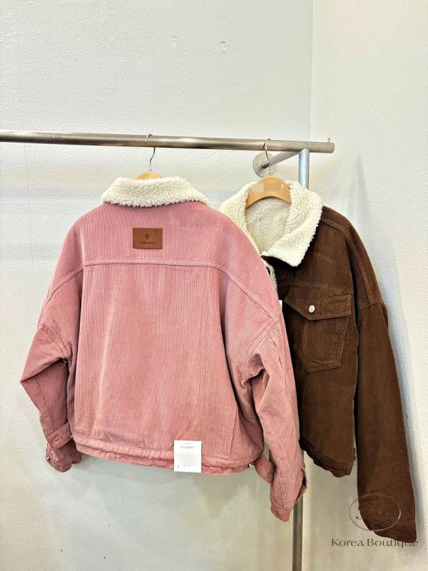 FWKR01 冬季 燈芯絨外套 可愛顏色 