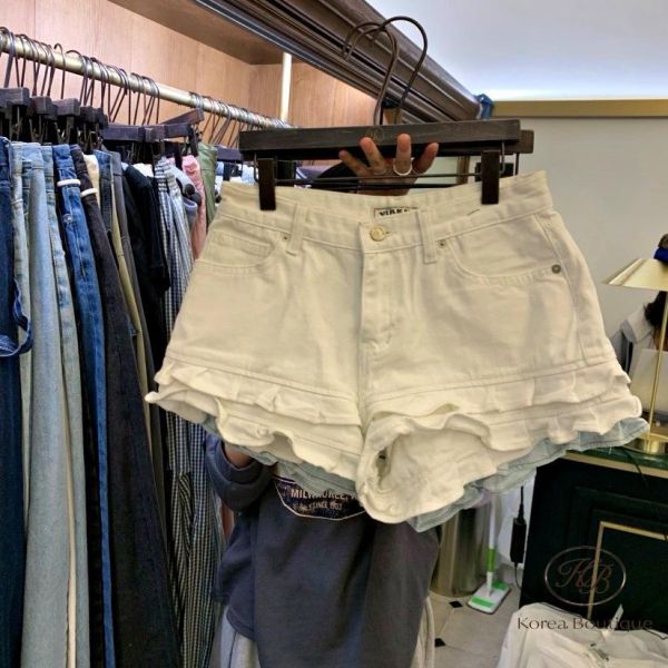 SS402 春季 花邊牛仔褲 