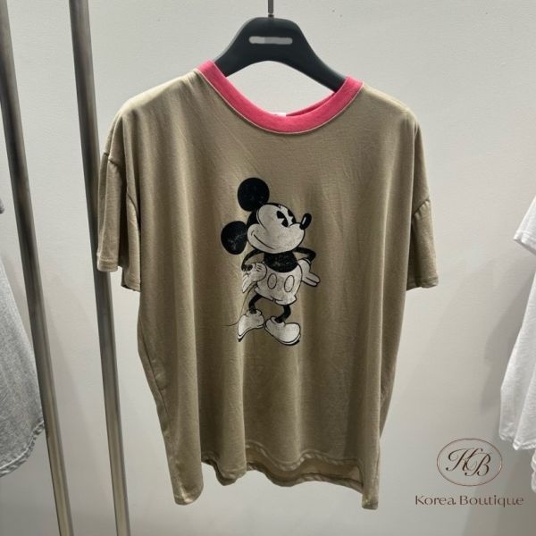 Sv06 夏裝 米老鼠撞色tee 