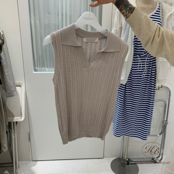 Su77 夏裝 顏色好看的針織polo衫 