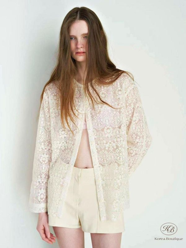 SS98 春季 重工雕花設計外套 