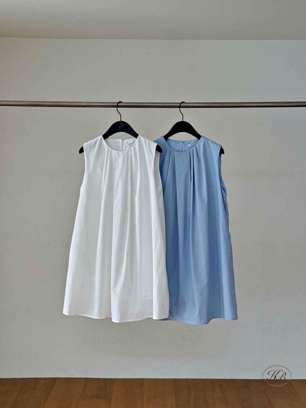 SS394 春季 夏季簡約背心洋裝 