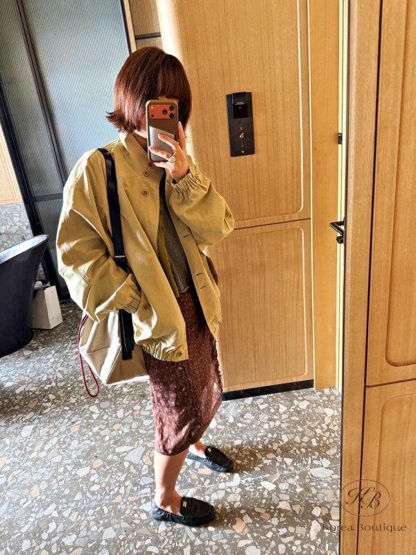 SS275 春季 復古色 點點半身裙 