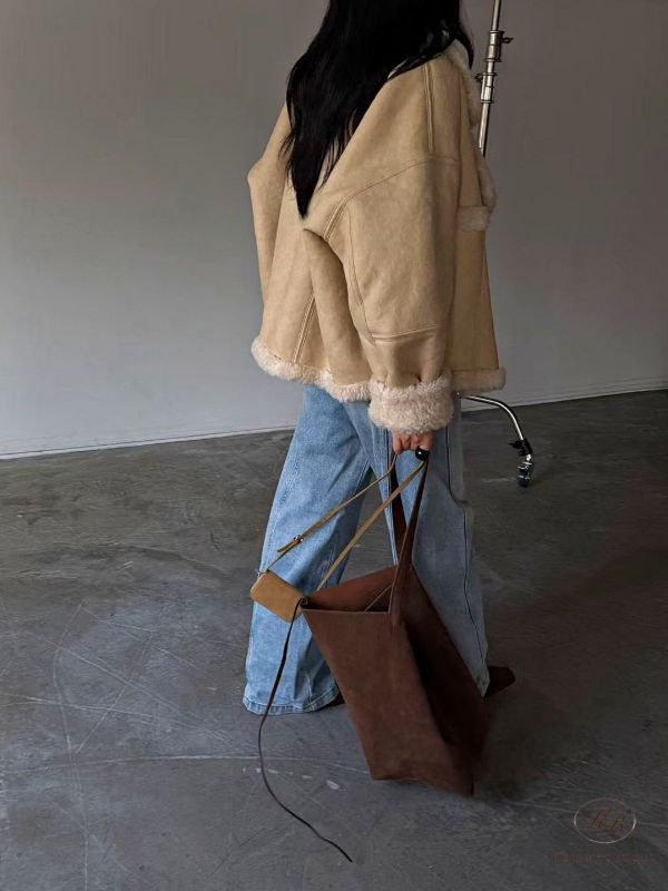 Fw499 冬季 麂皮羊羔毛外套 口袋也有毛毛 