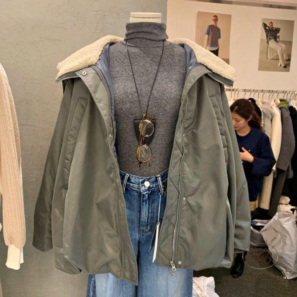 FWKR44 冬季 羽絨拼接外套 