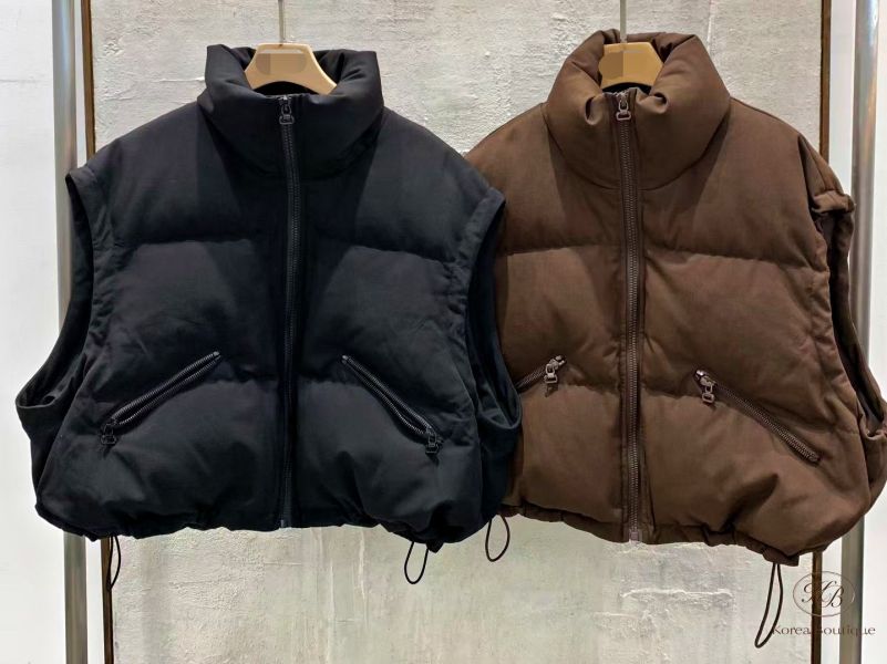 Fw456 冬季 澎澎鵝絨背心 
