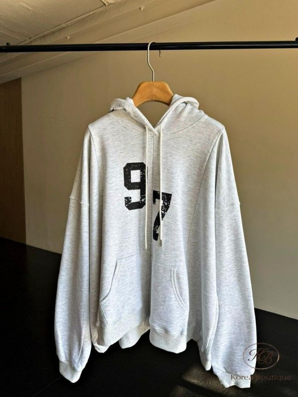 SS256 春季 長版數字大學衛衣 