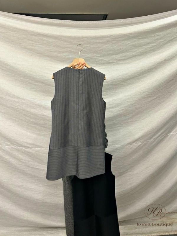 SS441 春季 條紋西裝背心洋裝 