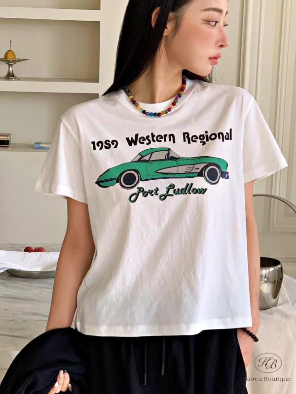 SS219 春季 彩色車車tee 