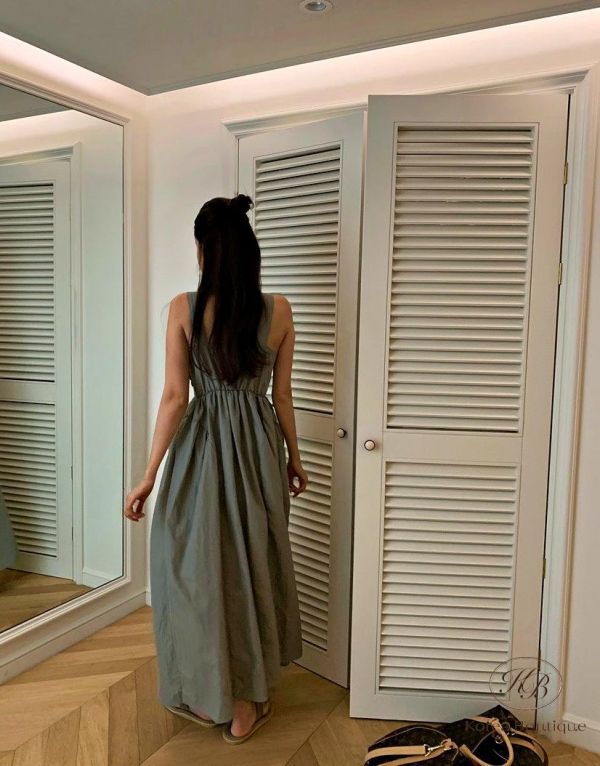 SS594 夏季 好美的吊帶長裙 