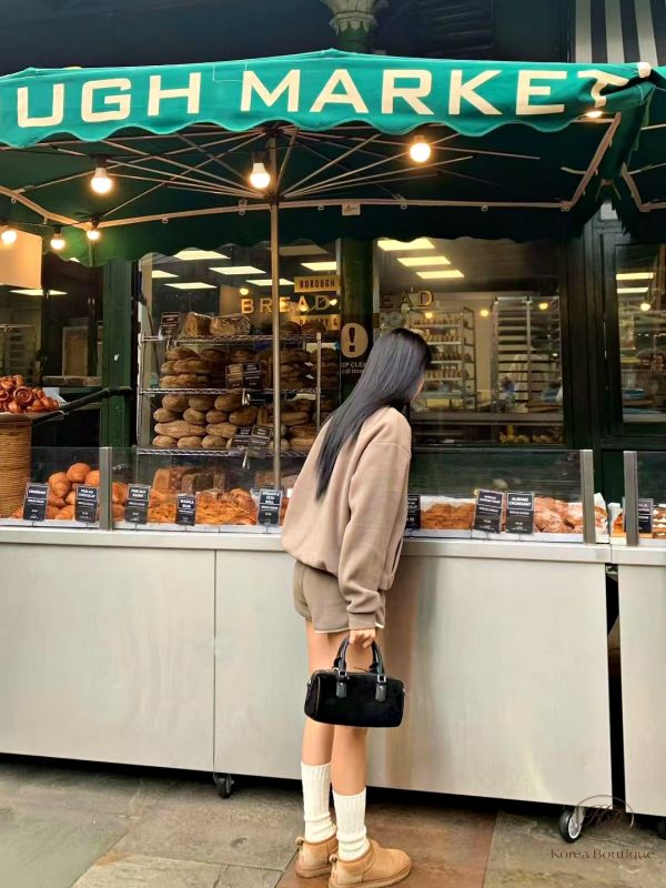 Fw457 冬季 羔毛運動短褲套裝 