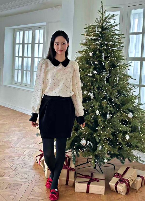 Fw481 冬季 點點襯衫 