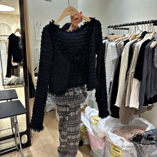 SS240 春季 很美的波浪罩衫外套 